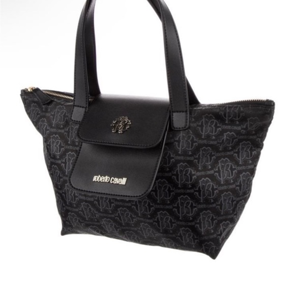 roberto cavalli top handle tote bag - Picture 3 of 10